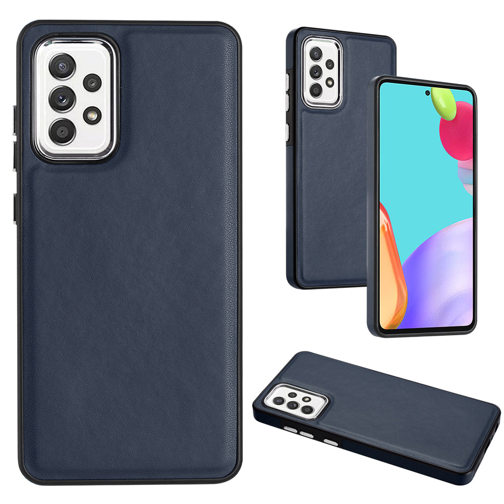 YB Leather Coating Series-6 For Samsung Galaxy A53 5G Leather Coated TPU Case Anti-drop Phone Cover YB Leather Coating Series-6 For Samsung Galaxy A53 5G Leather Coated TPU Case Anti-drop Phone Cover